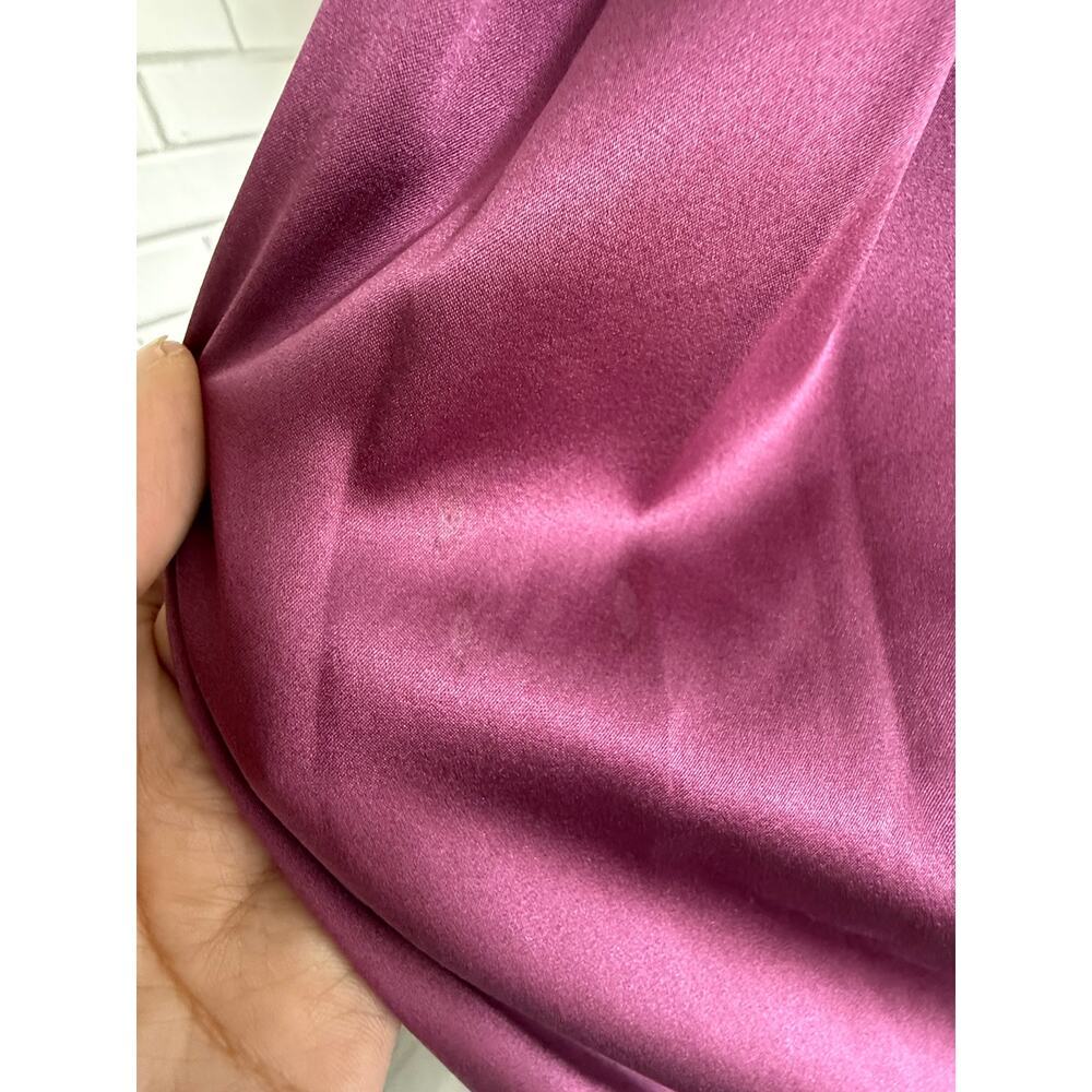 Ann Taylor 94% Silk Berry Shift Dress Small Minimalist Cap Sleeve - Picture 11 of 15